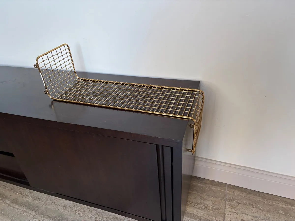 Gold brass colour shelf x 1 - Image 3