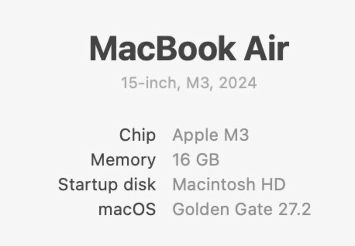 MacBook Air 15" M3 16GB 256GB Boxed + Extras - Image 4