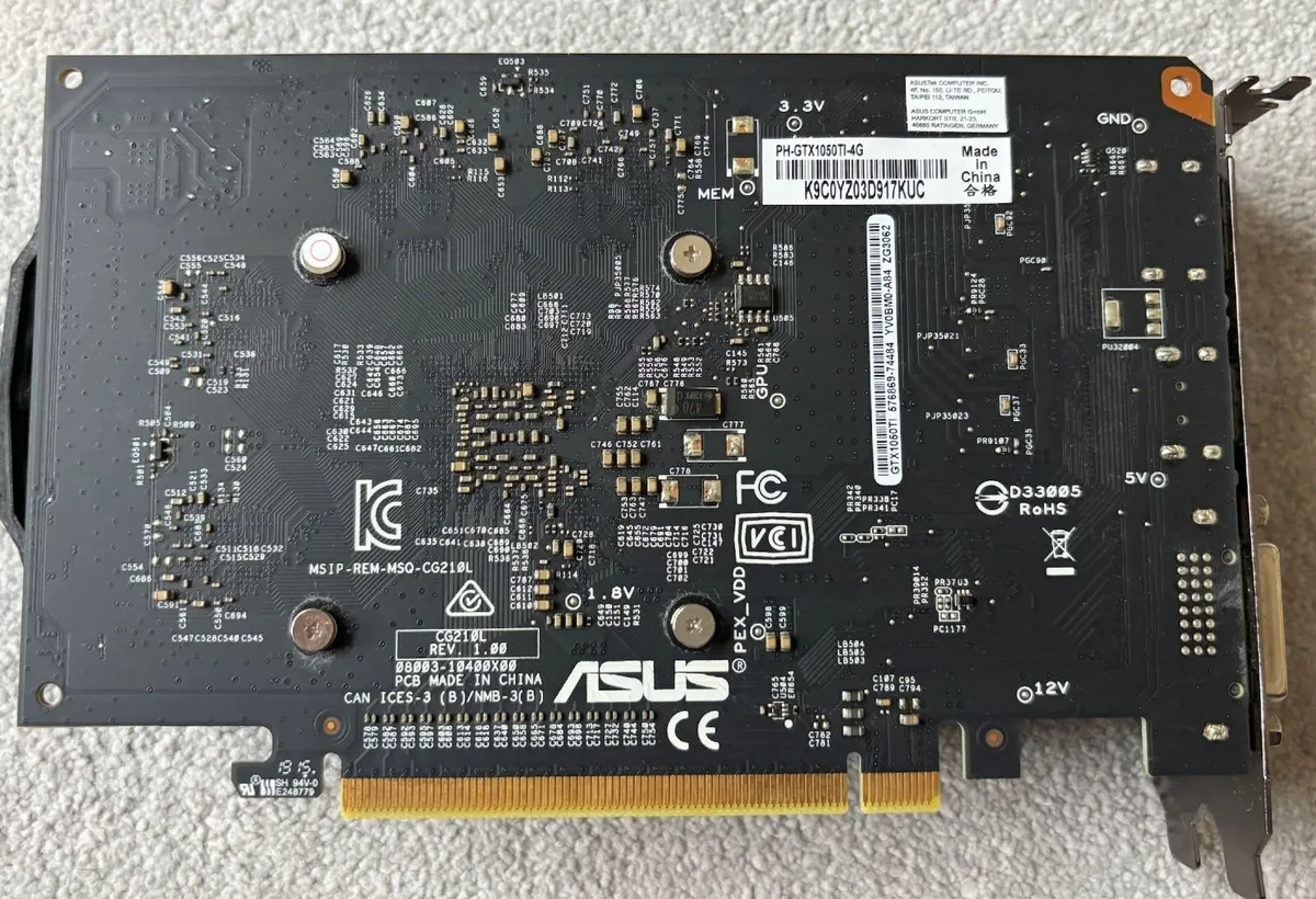 ASUS Phoenix GTX 1050 Ti 4GB GDDR5 graphics card - Image 3
