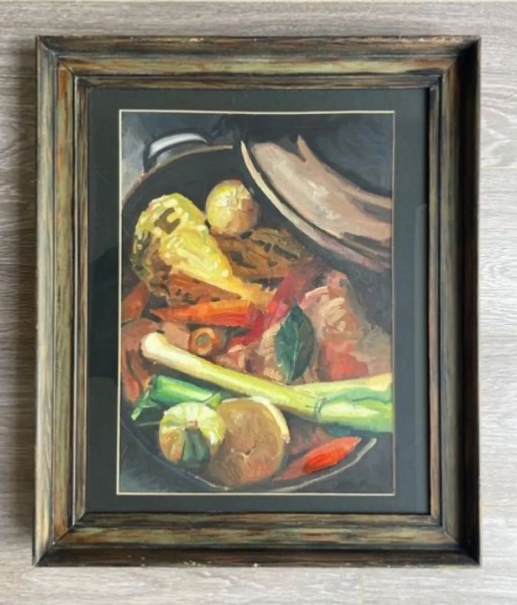 Original Still Life Acrylic Painting - Framed Vege - Image 2