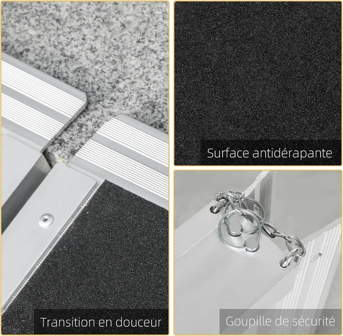 Ramp Wheelchair Access 60 x 73cm Aluminium - Image 3
