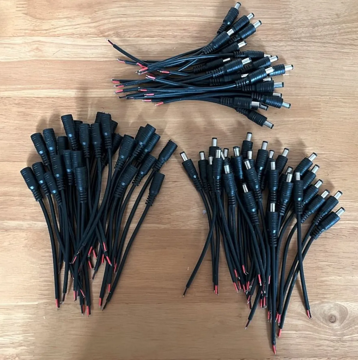 Job Lot 76 DC Power Pigtail Connectors - 28 Female