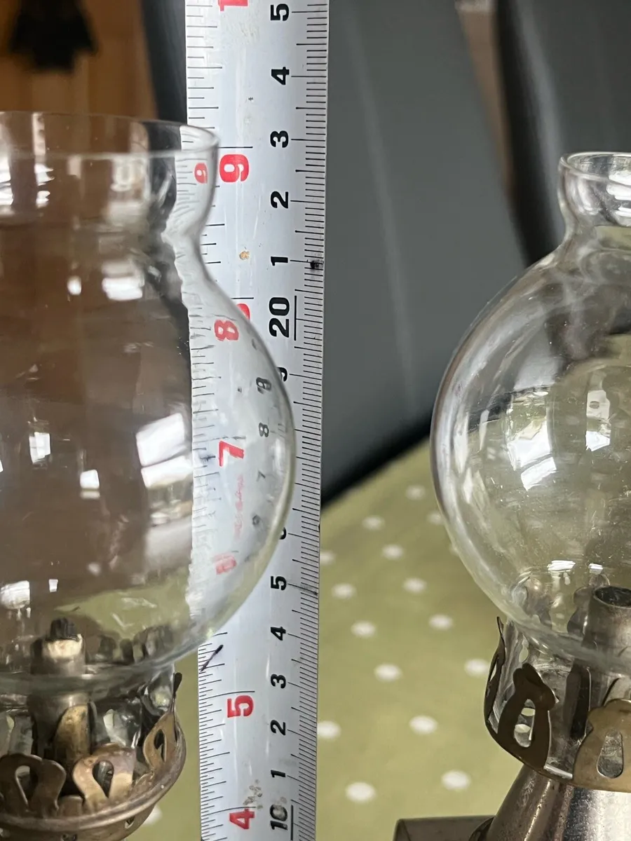 2 Antique French Pigeon Oil Lamps - Image 4