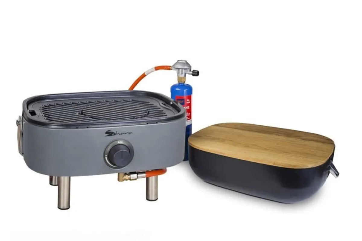 🔥 SAHARA MINI PORTABLE GAS BBQ – GREY MODEL 🔥 - Image 3