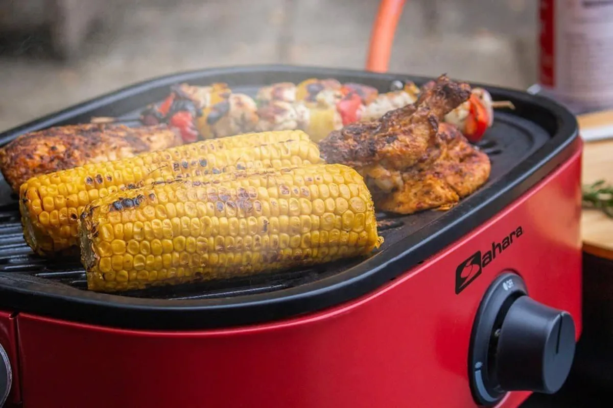 🔥 SAHARA MINI PORTABLE GAS BBQ – GREY MODEL 🔥 - Image 4