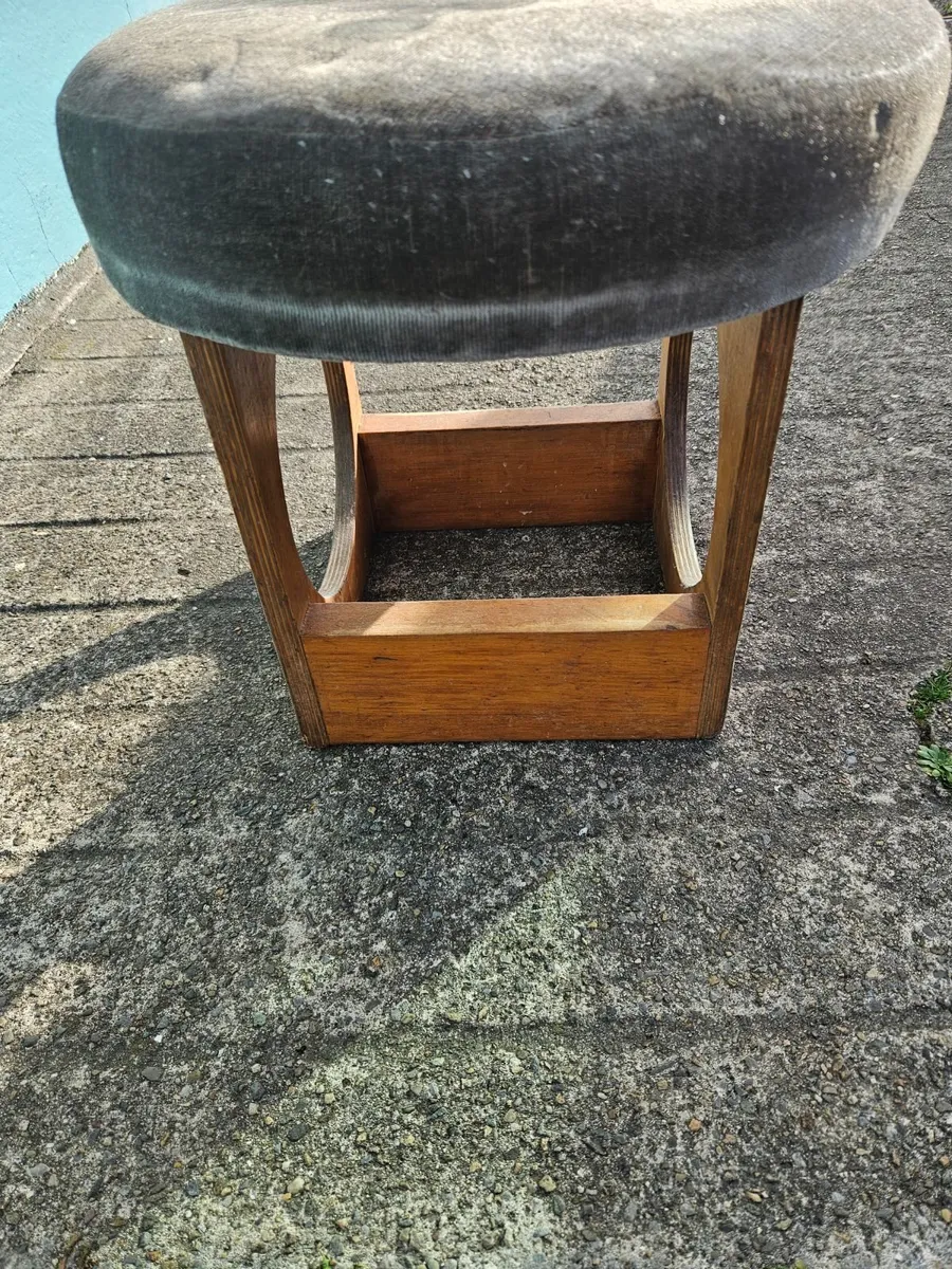 Vintage Retro Foot Stool - Image 3