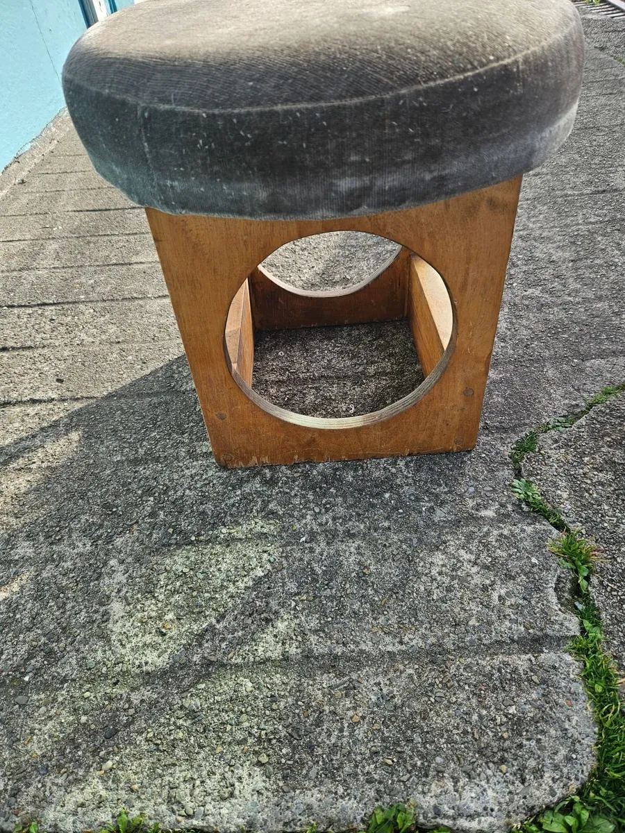 Vintage Retro Foot Stool - Image 2