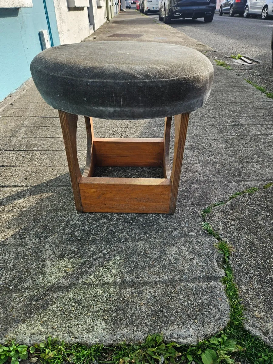 Vintage Retro Foot Stool - Image 4