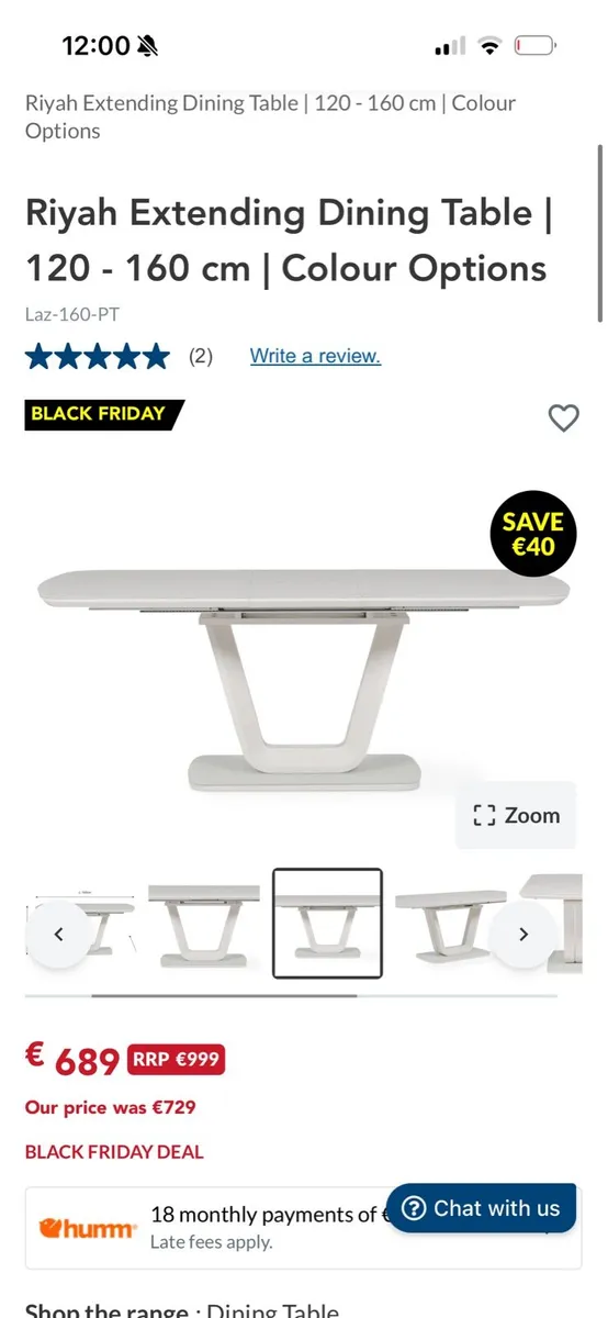 Extendable dining table - Image 1