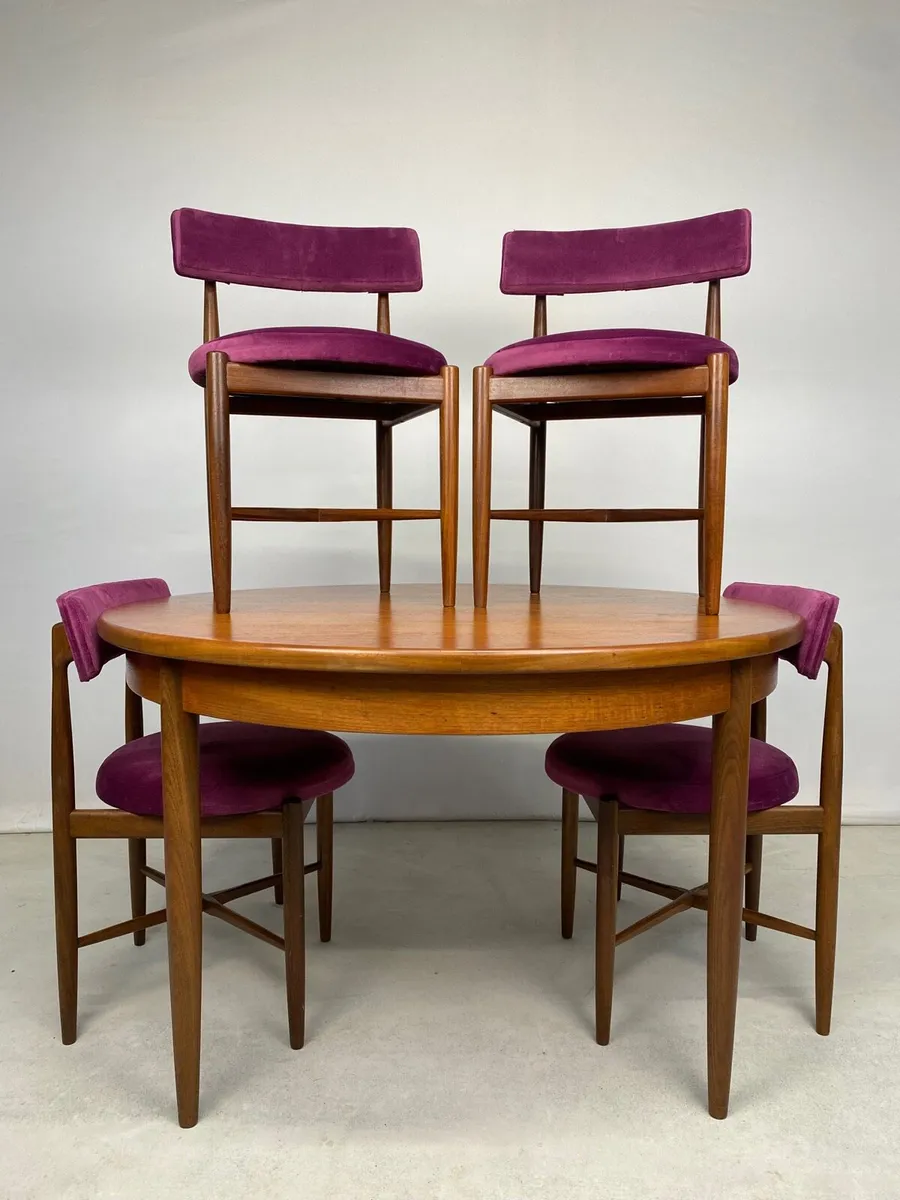 Mid Century G Plan Fresco Table & Chairs - Image 1