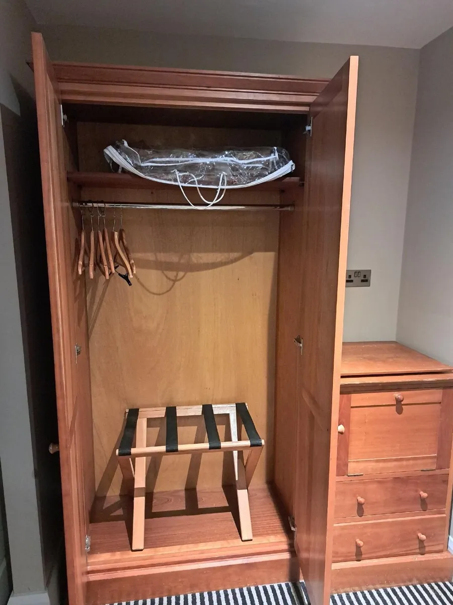 Cherry Wood Wardrobe - HOTEL FURNITURE - Image 2