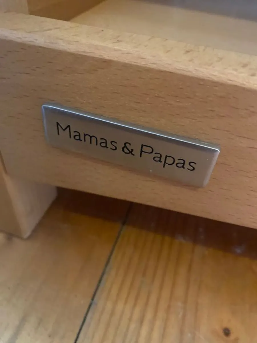 Mamas and Papas wooden changing table - Image 2
