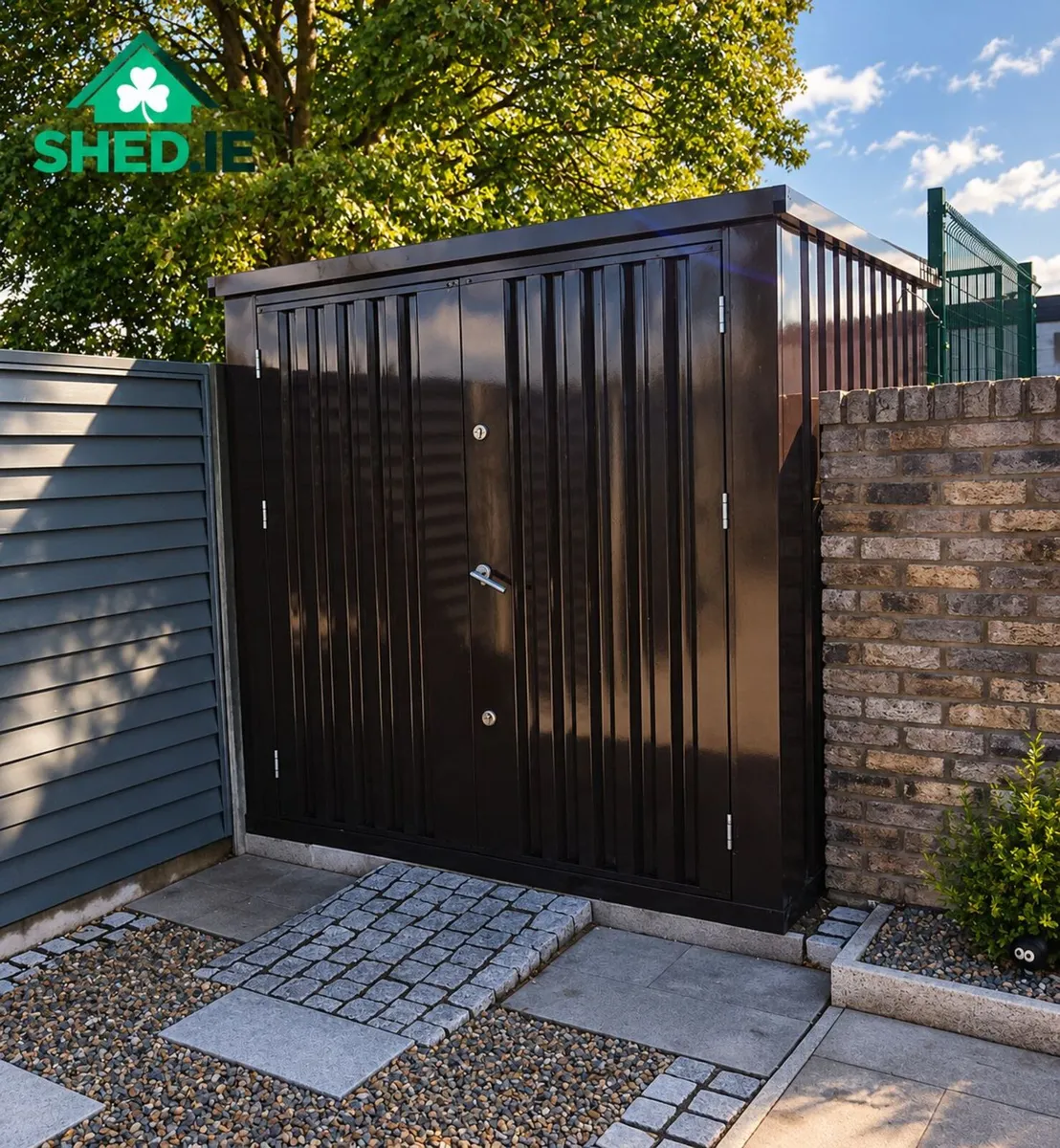 Heavy-Duty Steel Garden Shed 2mx2m - Image 1