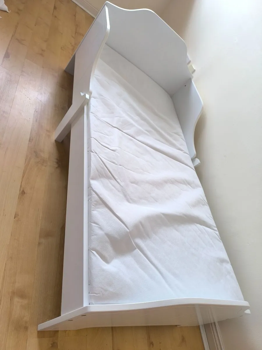 Nested Wooden Toddler Bed & Baby Elegance Mattress - Image 1