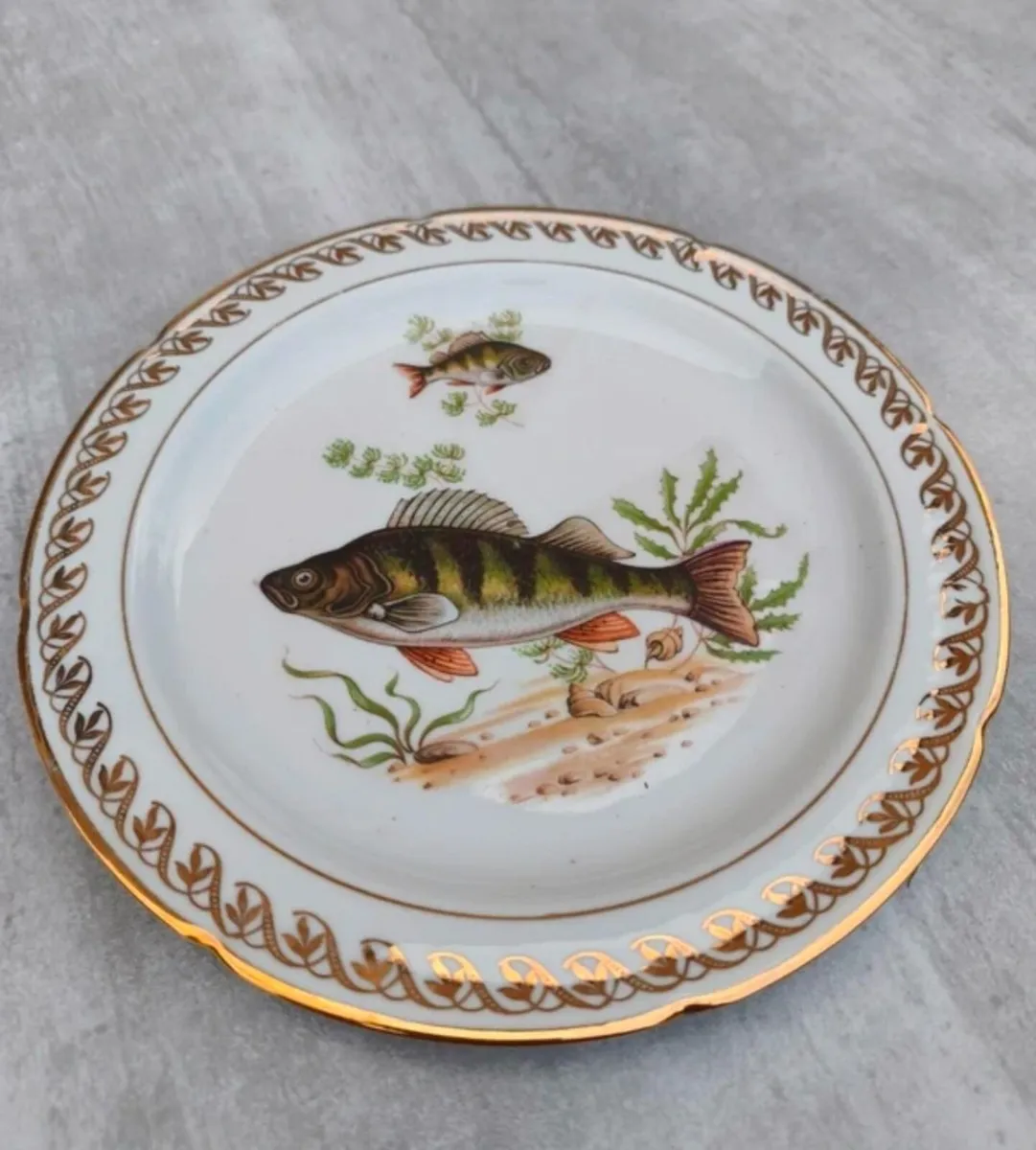 Vintage French Porcelain Fish Service Set c.1950s - Image 2