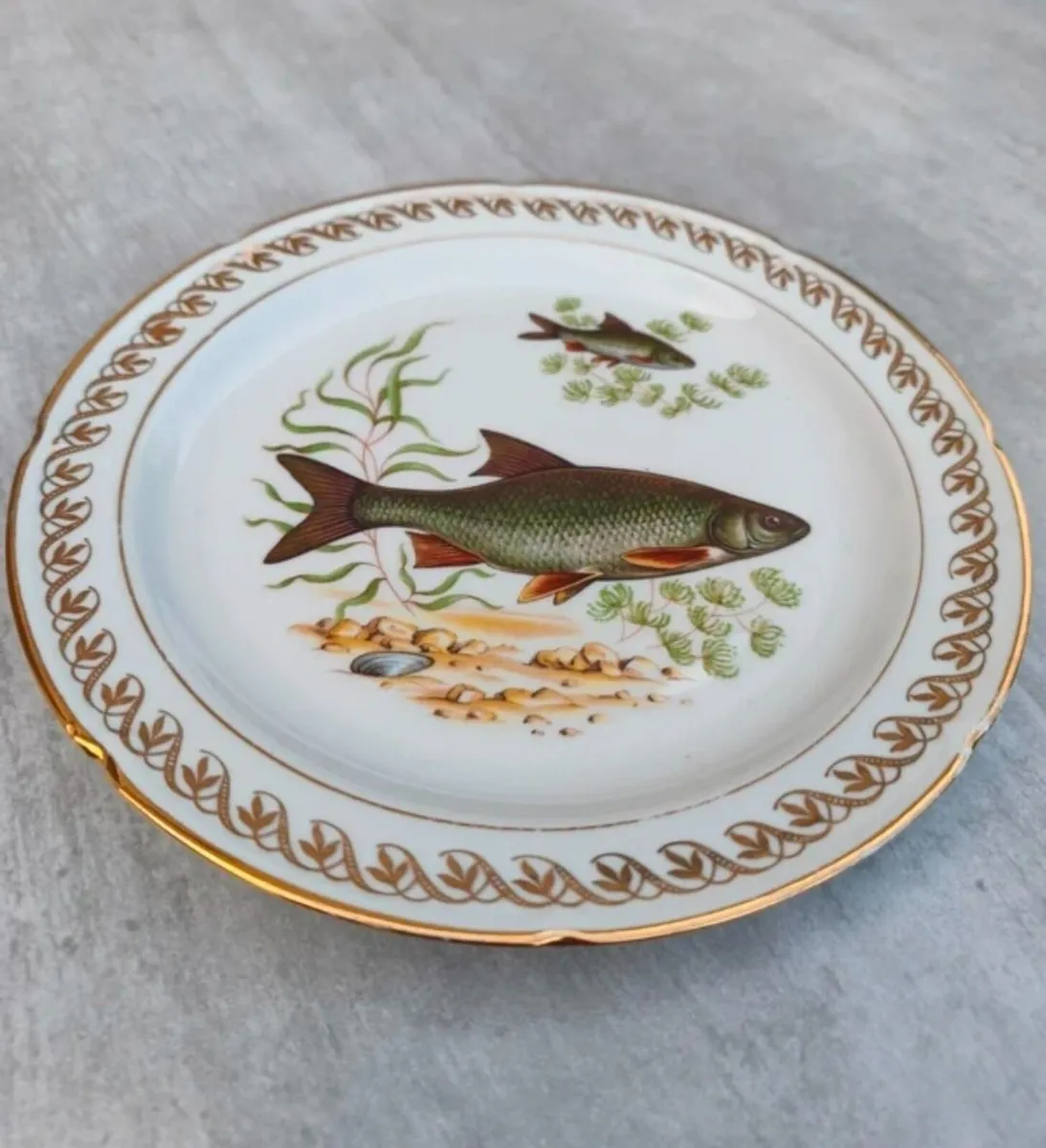 Vintage French Porcelain Fish Service Set c.1950s - Image 3