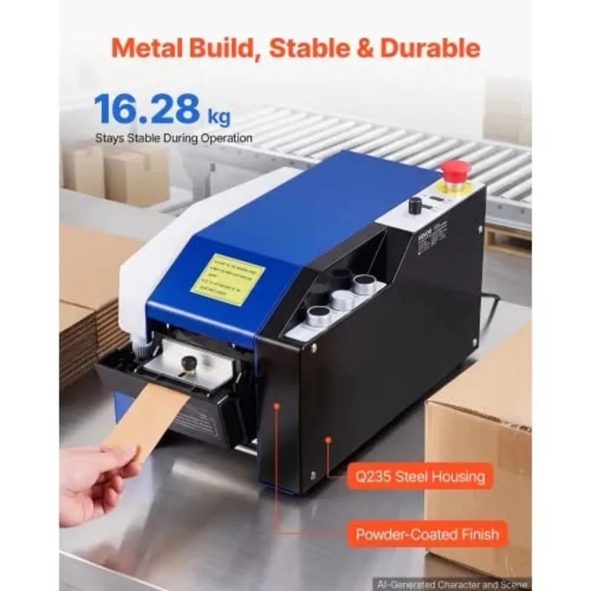 Water-Activated Tape Dispenser, Automatic Kraft Gu - Image 4