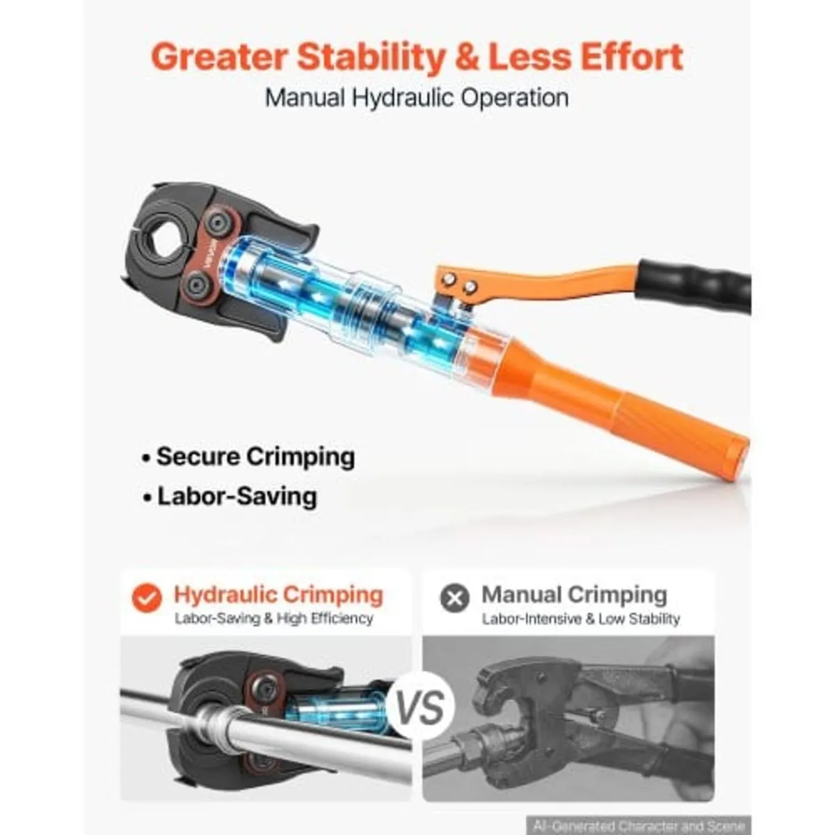 Pipe Crimping Tool, Hydraulic Driven Press Tool wi - Image 3