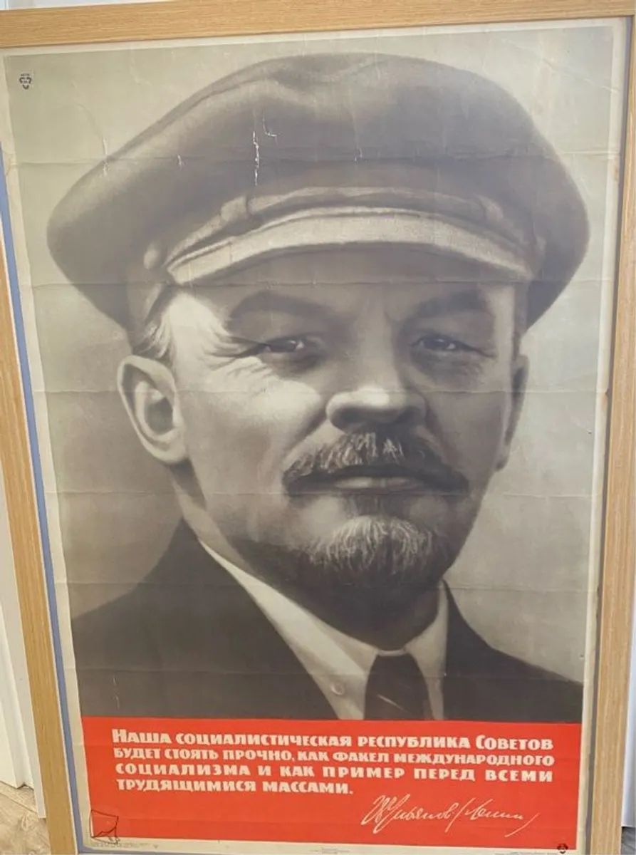 Antique Poster Lenin - Image 1