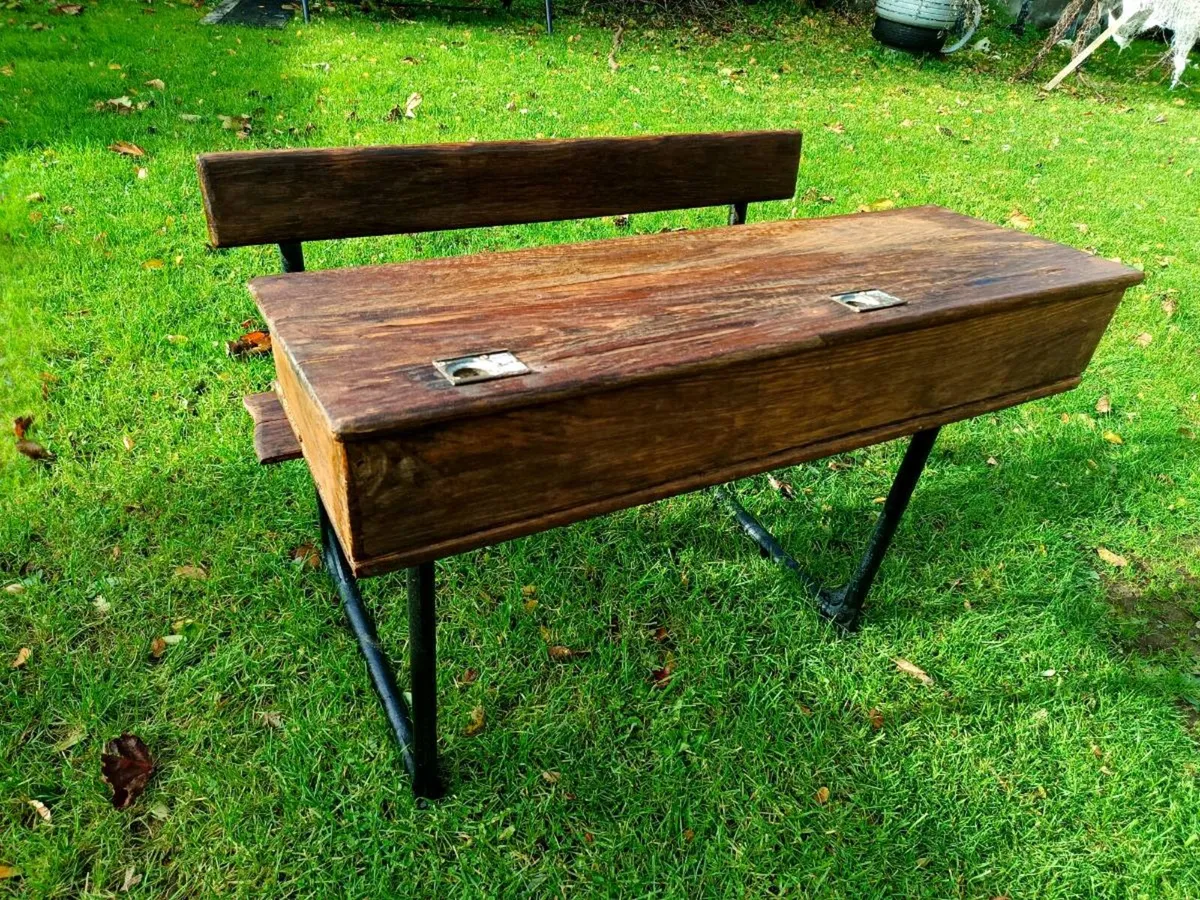 Beautifully Restored Antique School Desk - Image 1