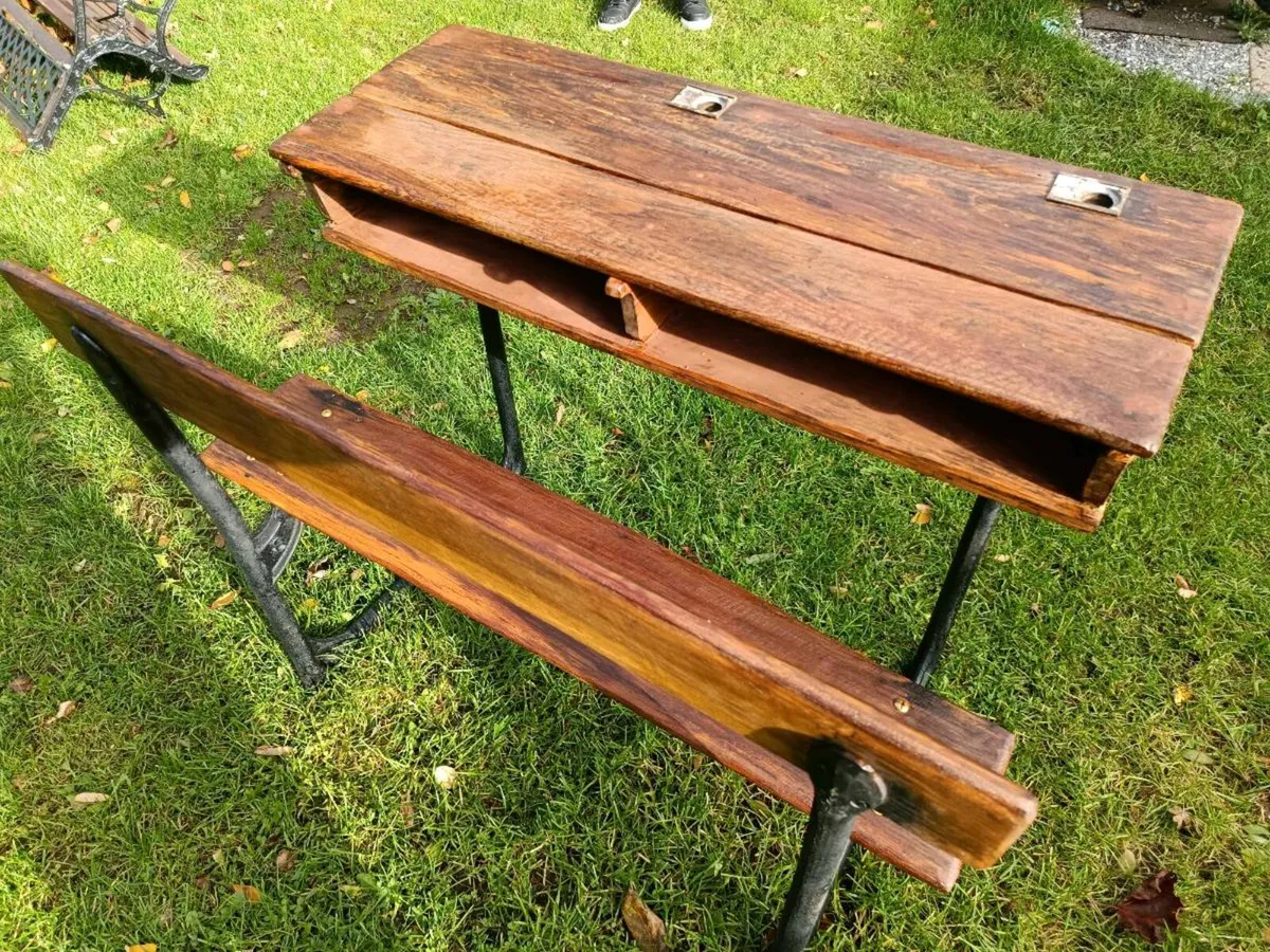 Beautifully Restored Antique School Desk - Image 2