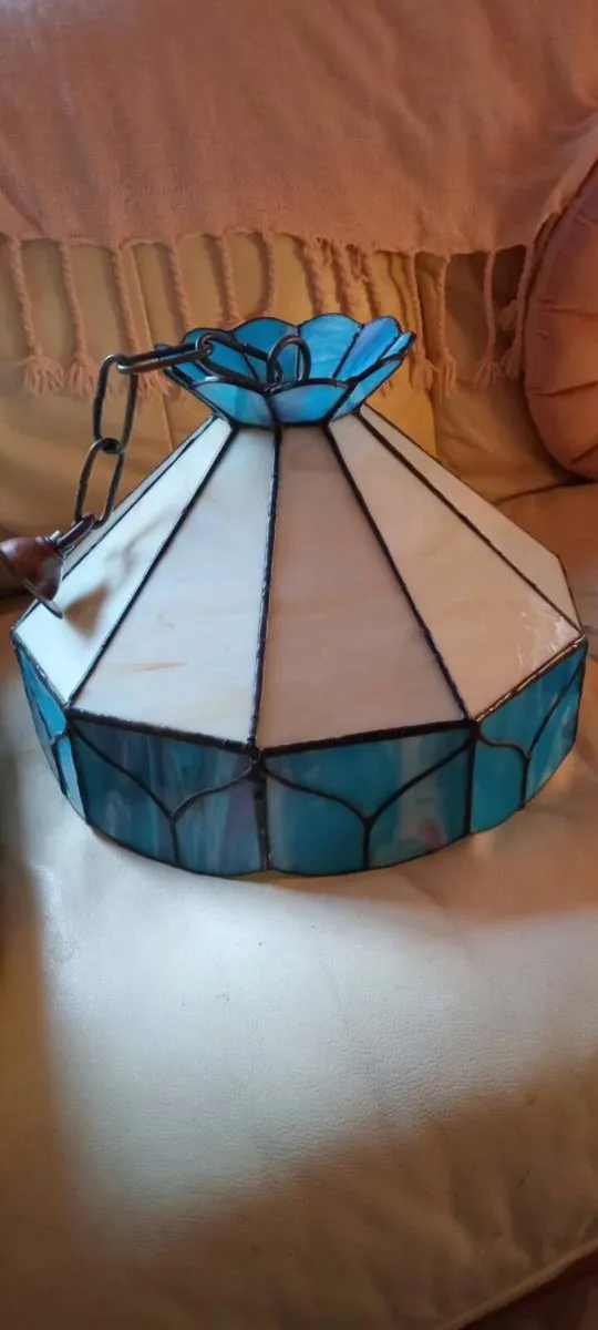 Stained glass light shade