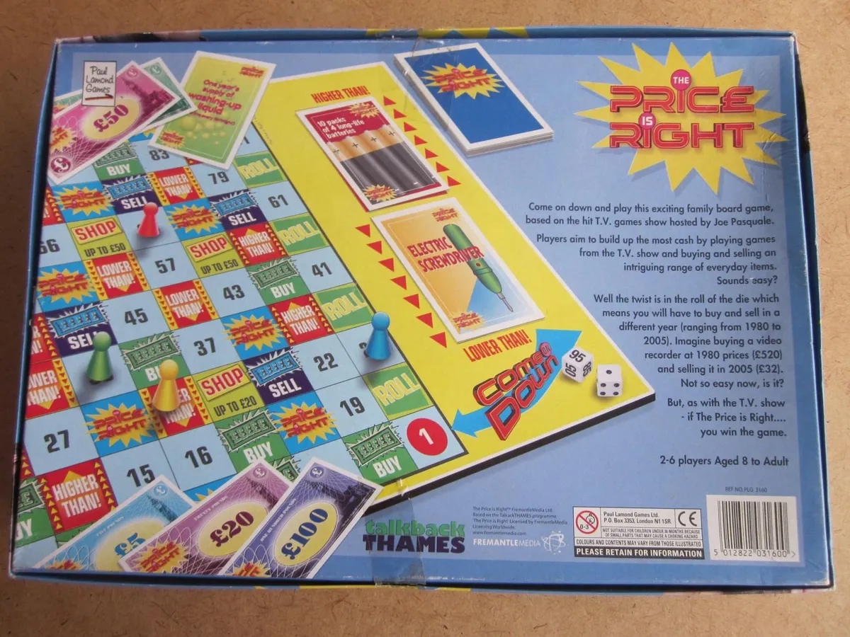 The Price Is Right Board Game Joe Pasquale 2005 - Image 4