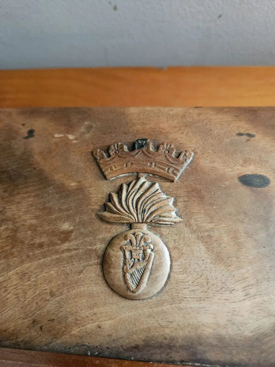 Vintage Antique Irish Fusiliers Cigar Box - Image 2