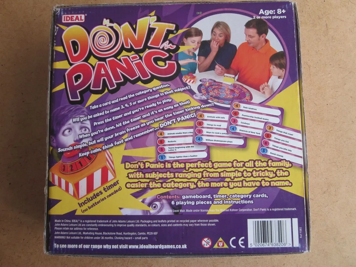 D'ont Panic Board Game by Ideal 2009 - Image 4