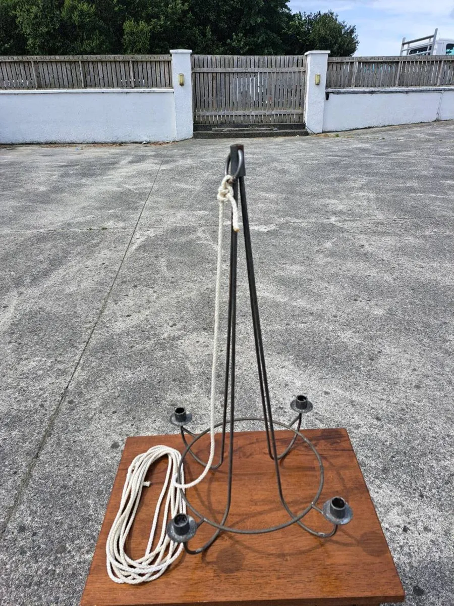 Lovely hanging metal candleholder