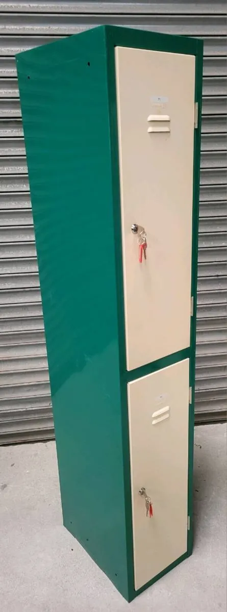 2 Door Metal Lockers. New Locks & Keys. - Image 1
