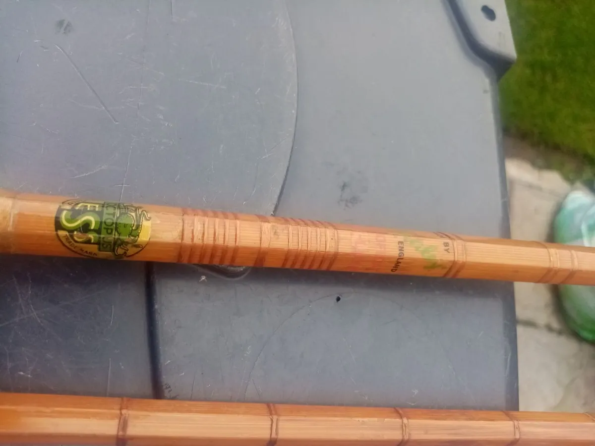 Vintage split cane fishing Rod - Image 2