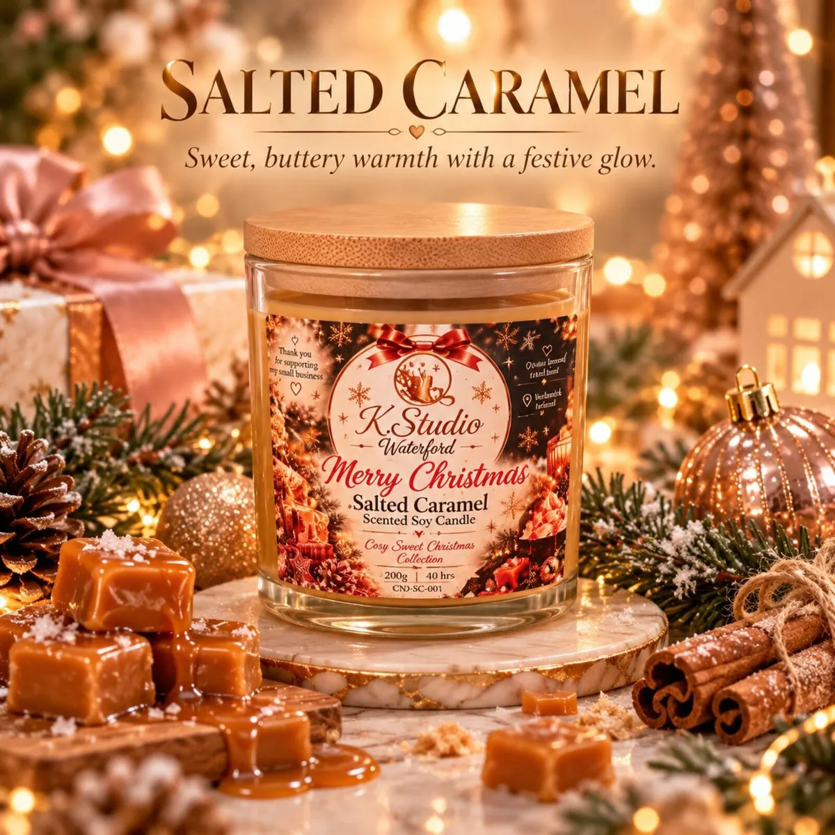 Exclusive Gift Set of 4 luxury handmade soy candle - Image 3