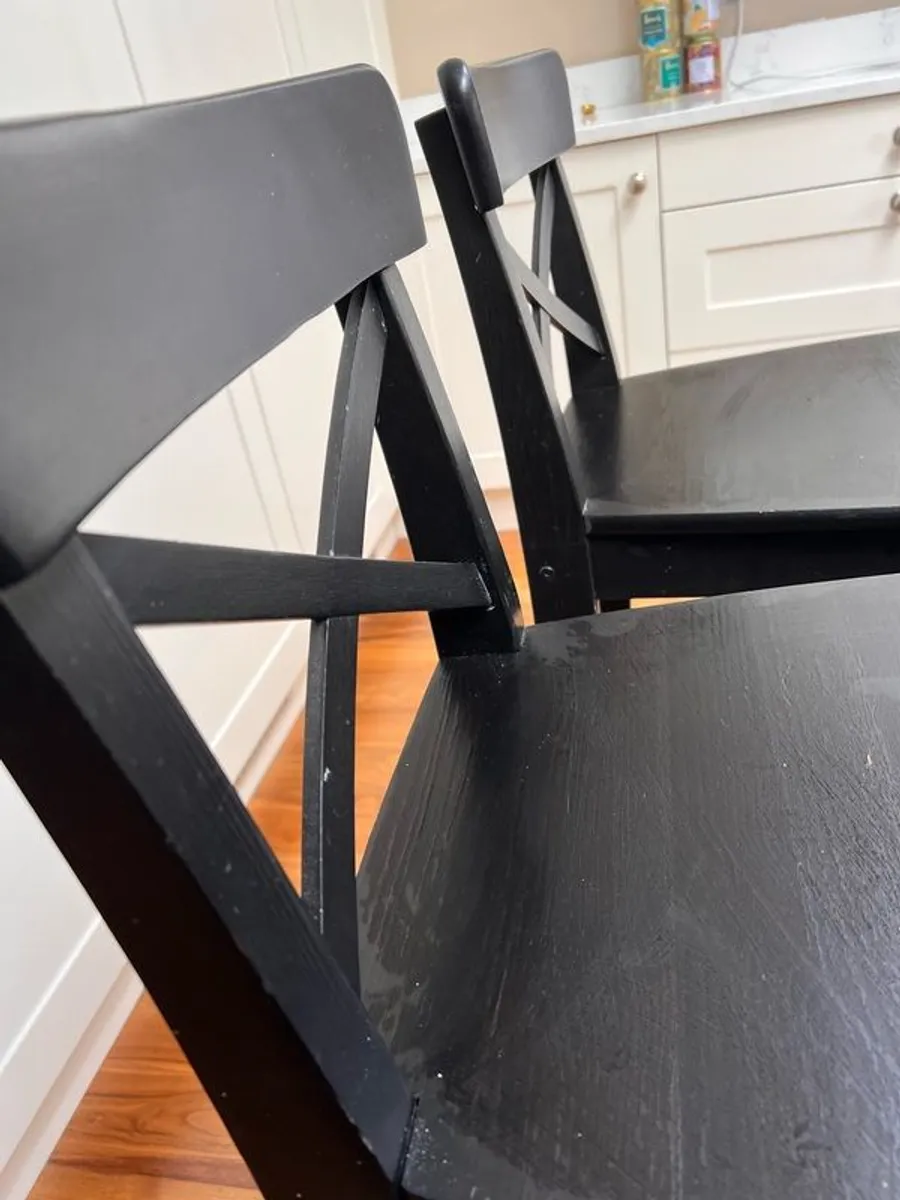 Bar Stools x 2  (IKEA) with back - Image 3