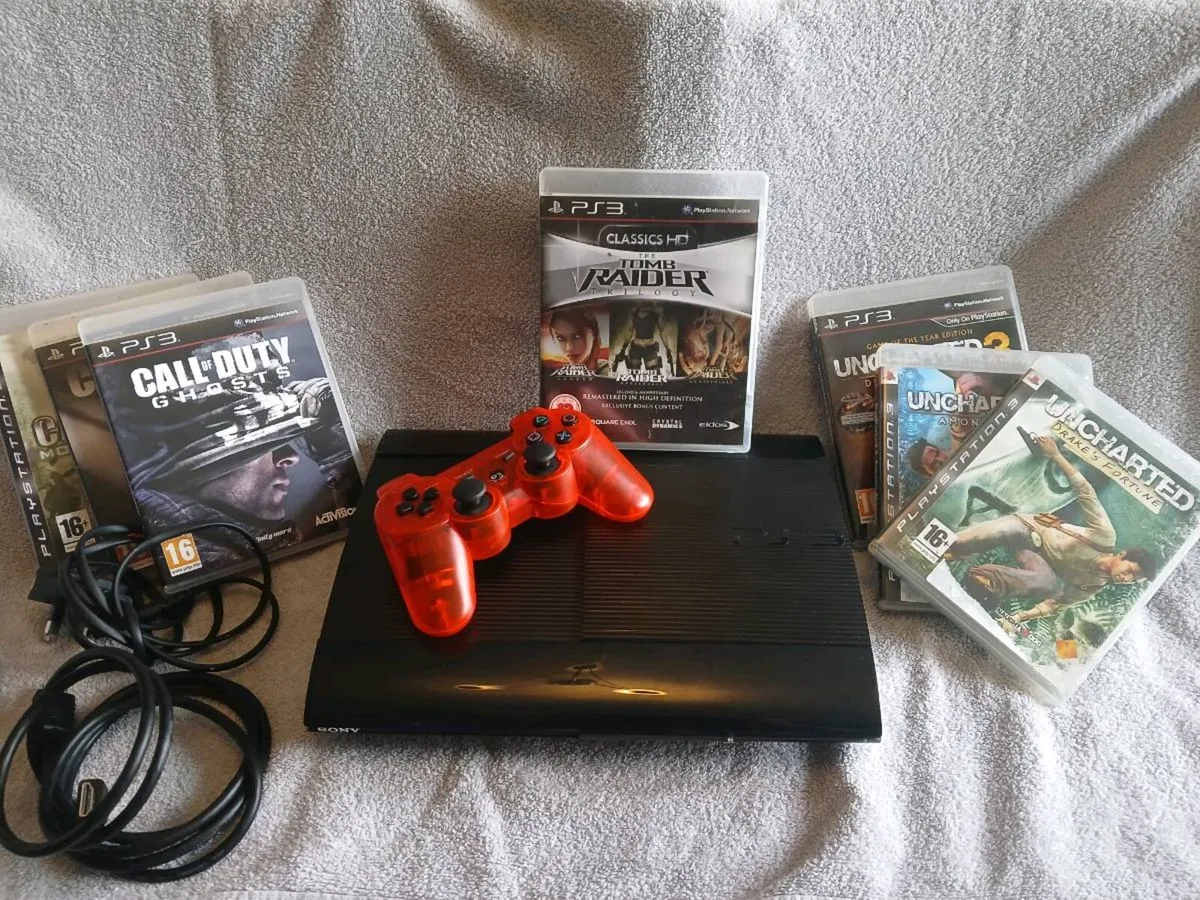 Playstation 3 slim console and games bundle - Image 1