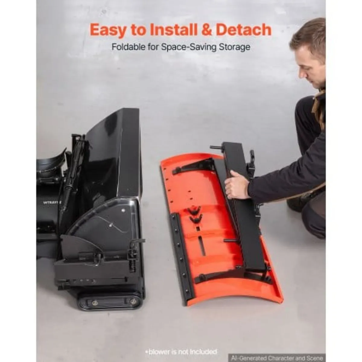 Snow Plow Kit 559-813 mm Width Adjustable Universa - Image 2