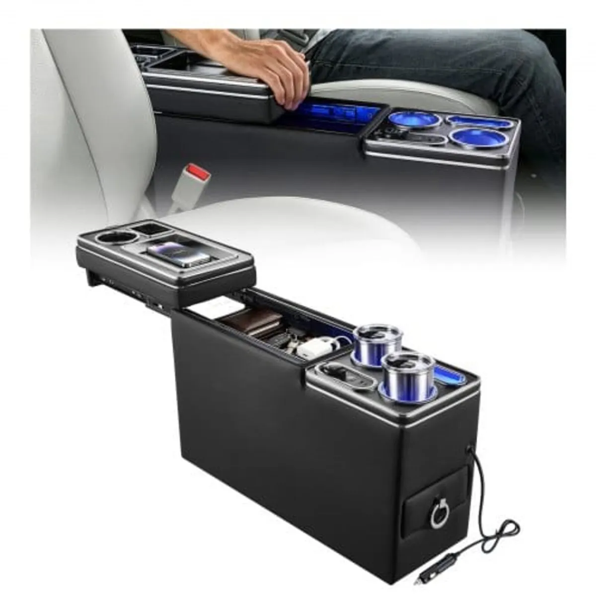 Center Console Storage Box Between Seat with 7-Col - Image 1