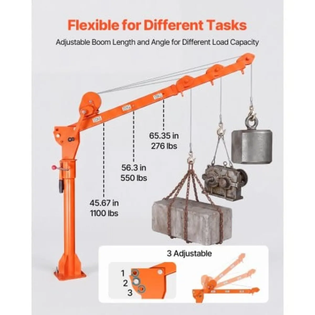Truck Crane, 499 kg Manual Pickup Truck Crane with - Image 3