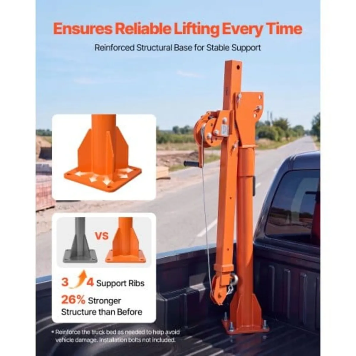 Truck Crane, 499 kg Manual Pickup Truck Crane with - Image 4