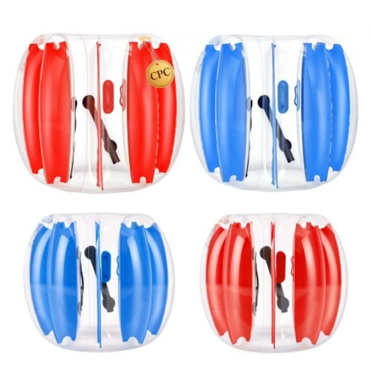 4 Pack Inflatable Bumper Balls 0.9m+1.2m Bubble Ki - Image 1