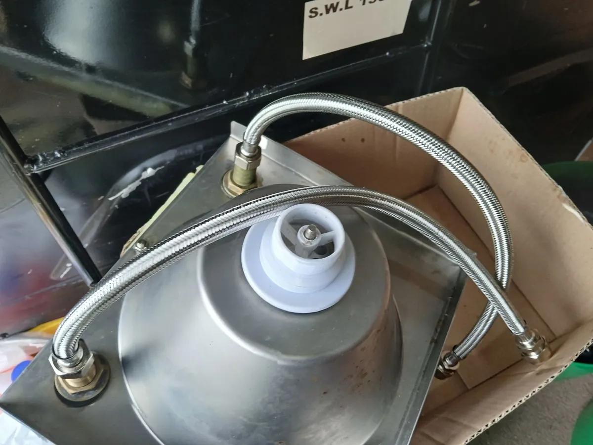 Personal sink with mixer taps fitted delivered - Image 2