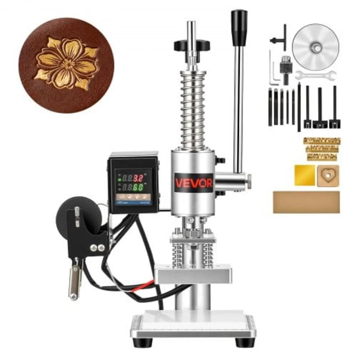 Heated Leather Punching Machine 10 x 10 cm Leather - Image 1