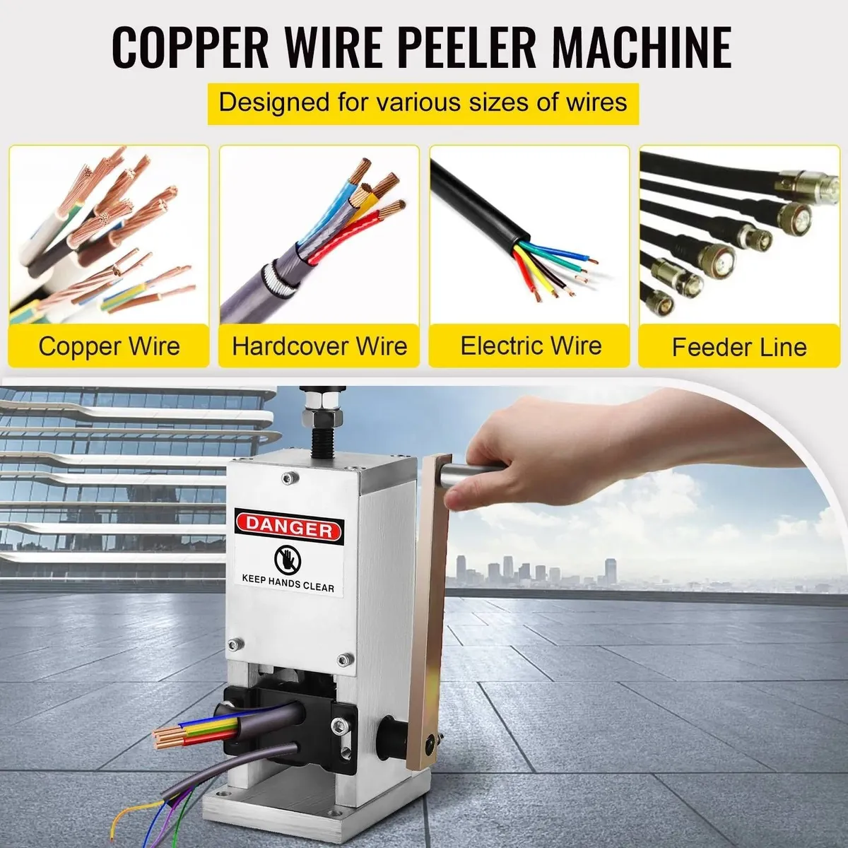 Wire Stripping Tool 1.5–25mm Copper Cable - Image 2