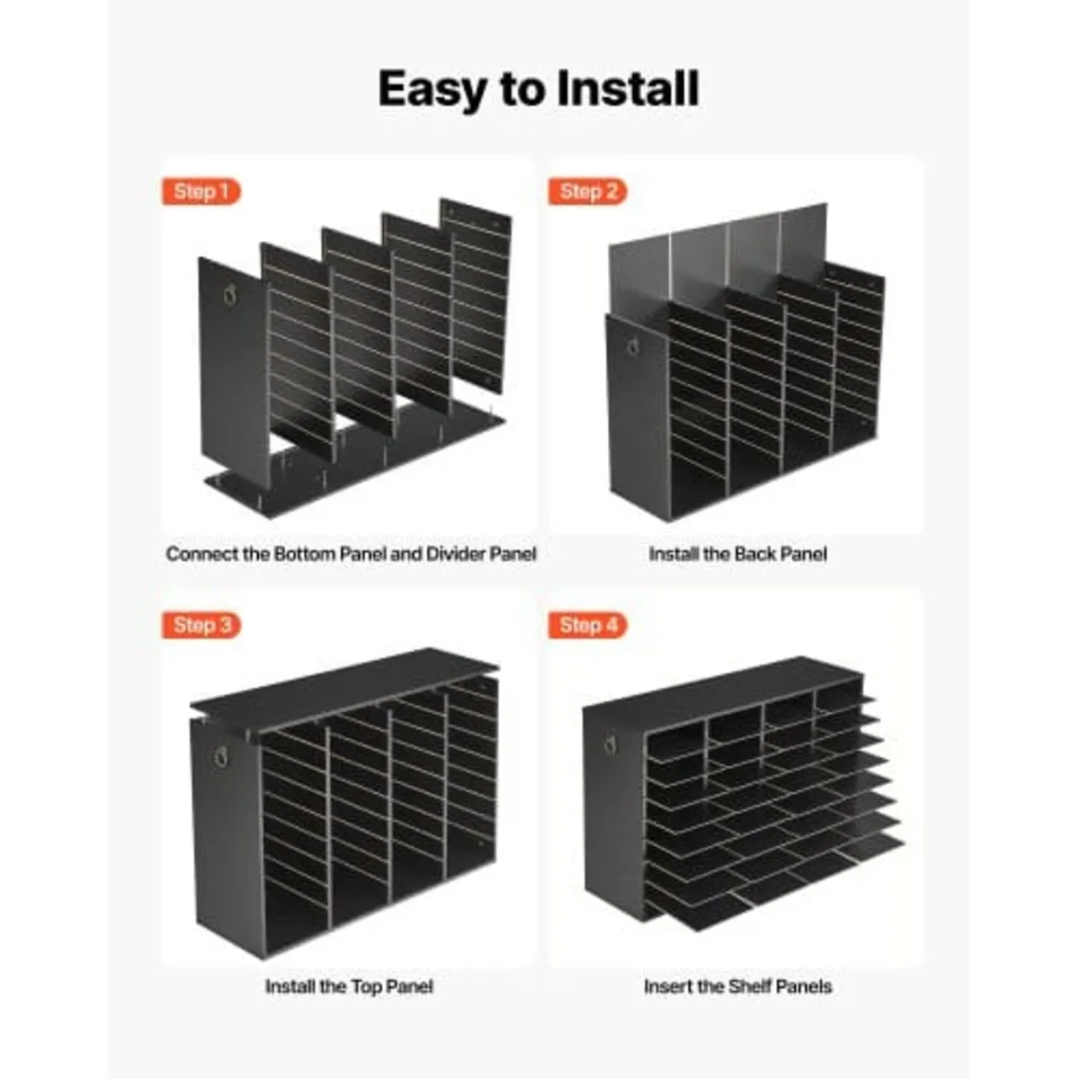 Wood Literature Organizer 36 Compartments Office M - Image 4