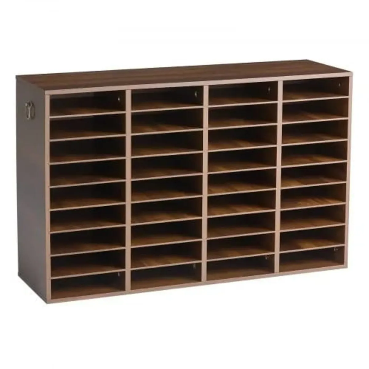 Wood Literature Organizer 36 Compartments Office M - Image 1