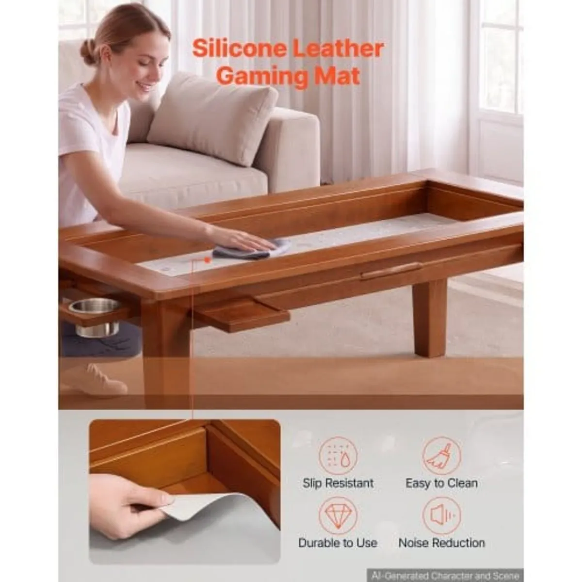 Board Game Table 2-in-1 Gaming and Dining Table 1. - Image 4