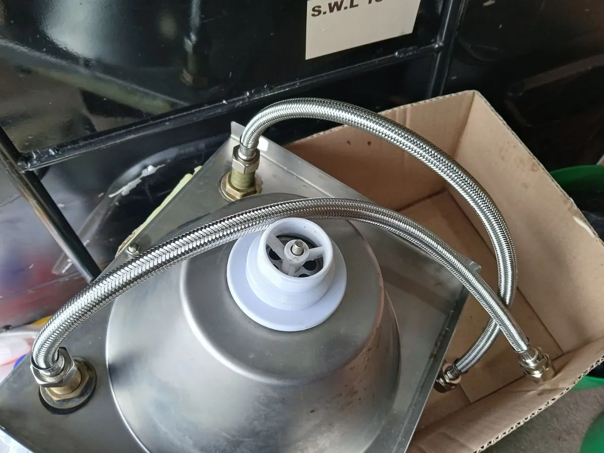Personal sink with mixer taps fitted delivered - Image 3