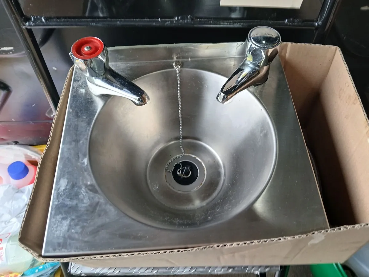 Personal sink with mixer taps fitted delivered - Image 4