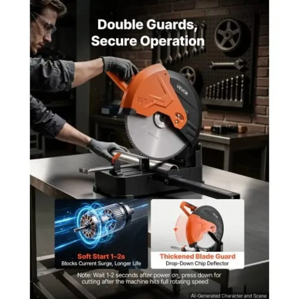 Chop Saw 406.4mm Cold Cut Blade 3000 W Powerful Mo - Image 4