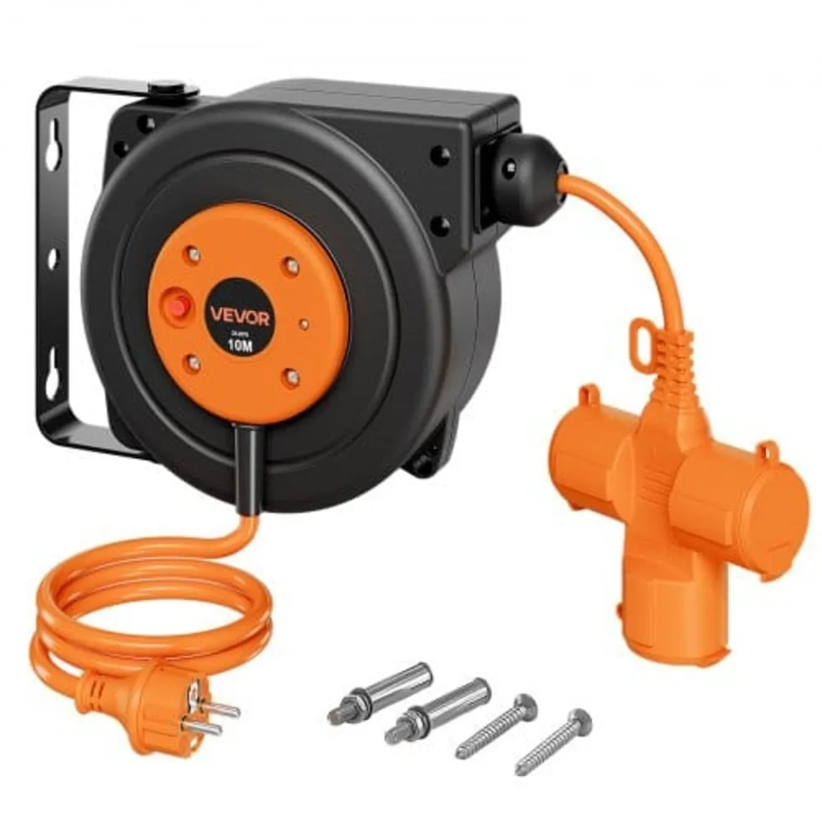 Retractable Extension Cord Reel 10 M Heavy Duty 16 - Image 1
